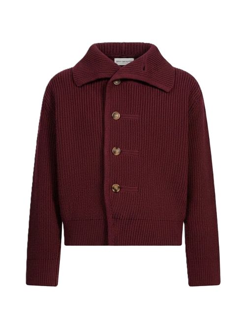 Chunky wool cardigan DRIES VAN NOTEN | 262-021221-4707359 BORDEAUX